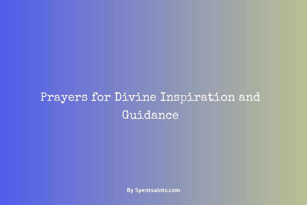 spiritual divine inspiration and prayers