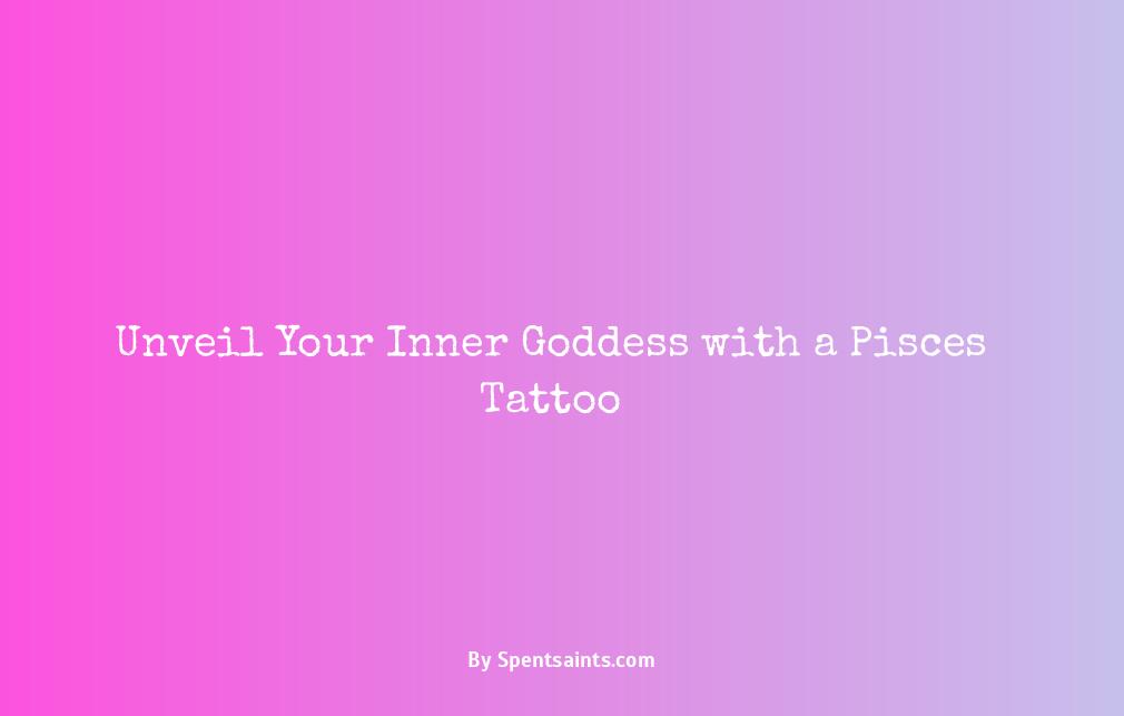 spiritual female goddess pisces tattoo