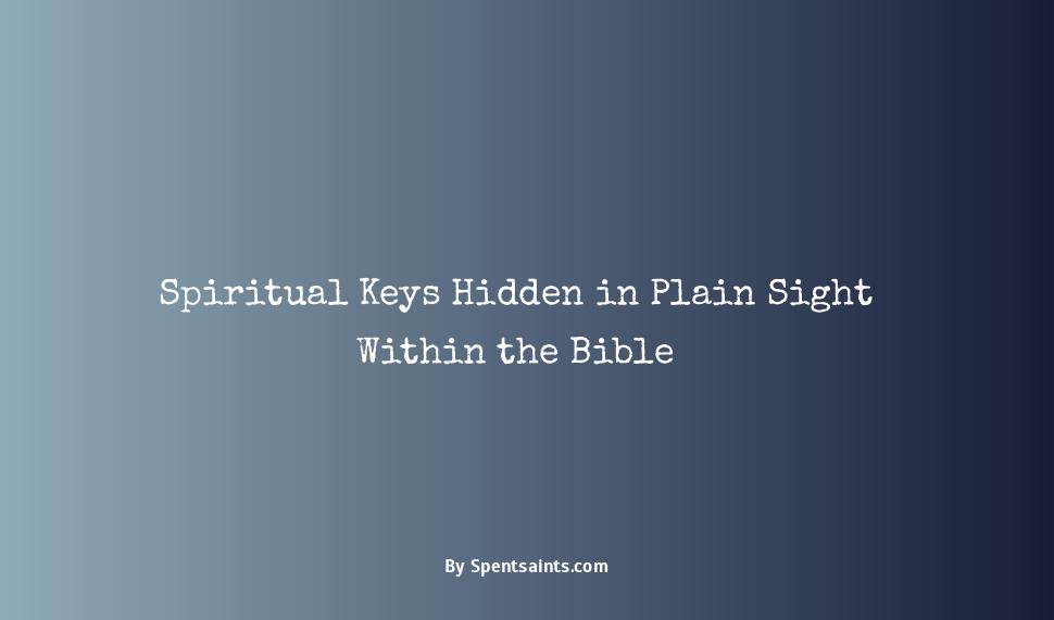 spiritual keys in the bible