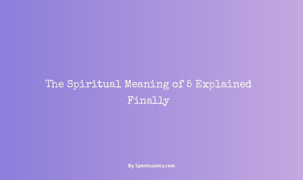 spiritual meaning of 5