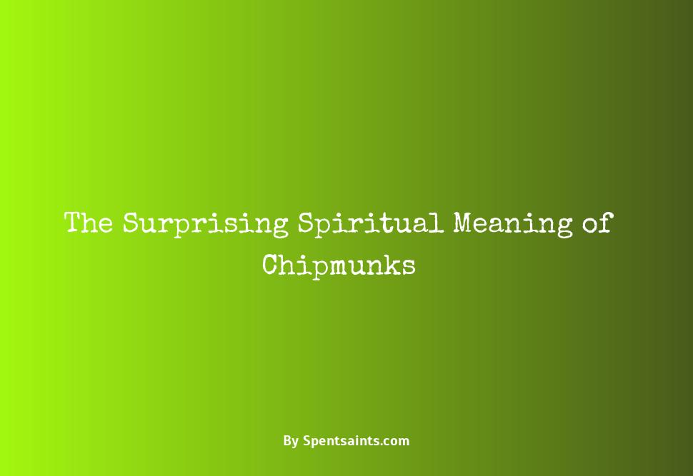spiritual meaning of chipmunk