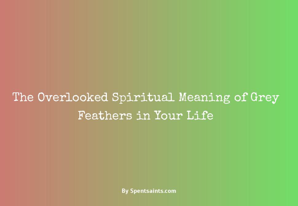 spiritual meaning of grey feather