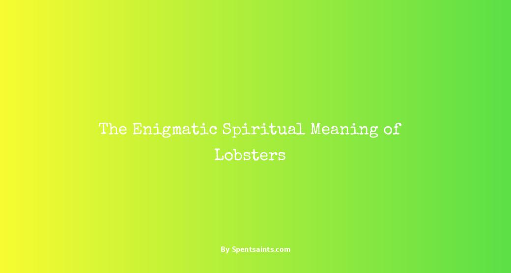 spiritual meaning of lobster