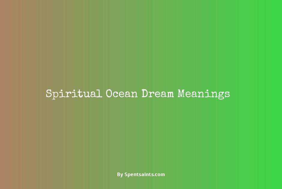 spiritual meaning of ocean in dreams