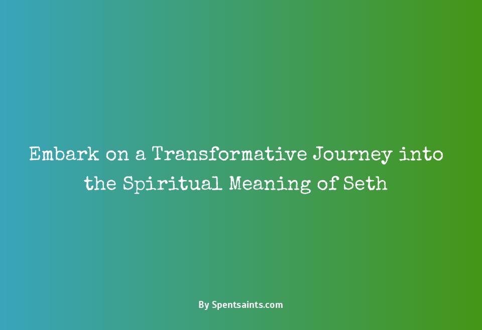 spiritual meaning of seth