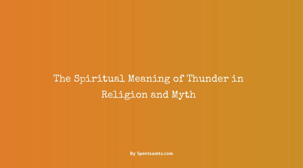 spiritual meaning of thunder