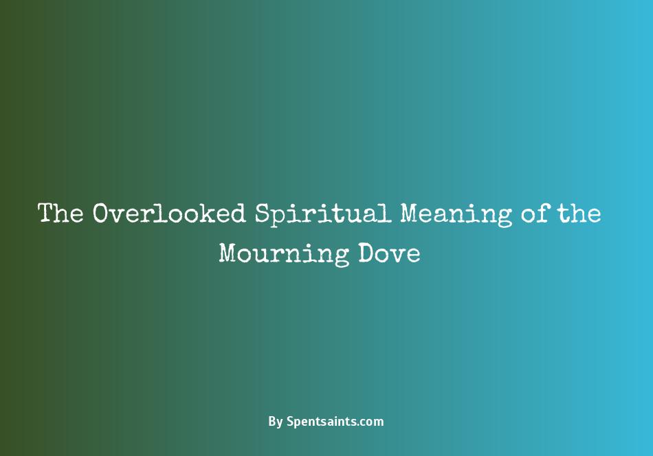 spiritual meaning of a mourning dove