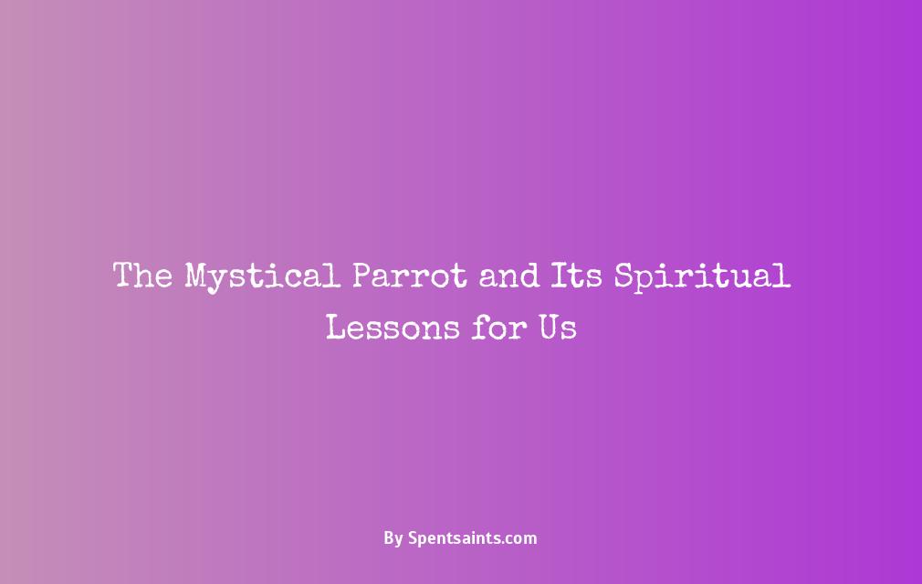 spiritual meaning of a parrot
