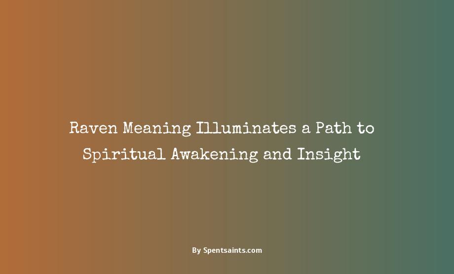spiritual meaning of a raven
