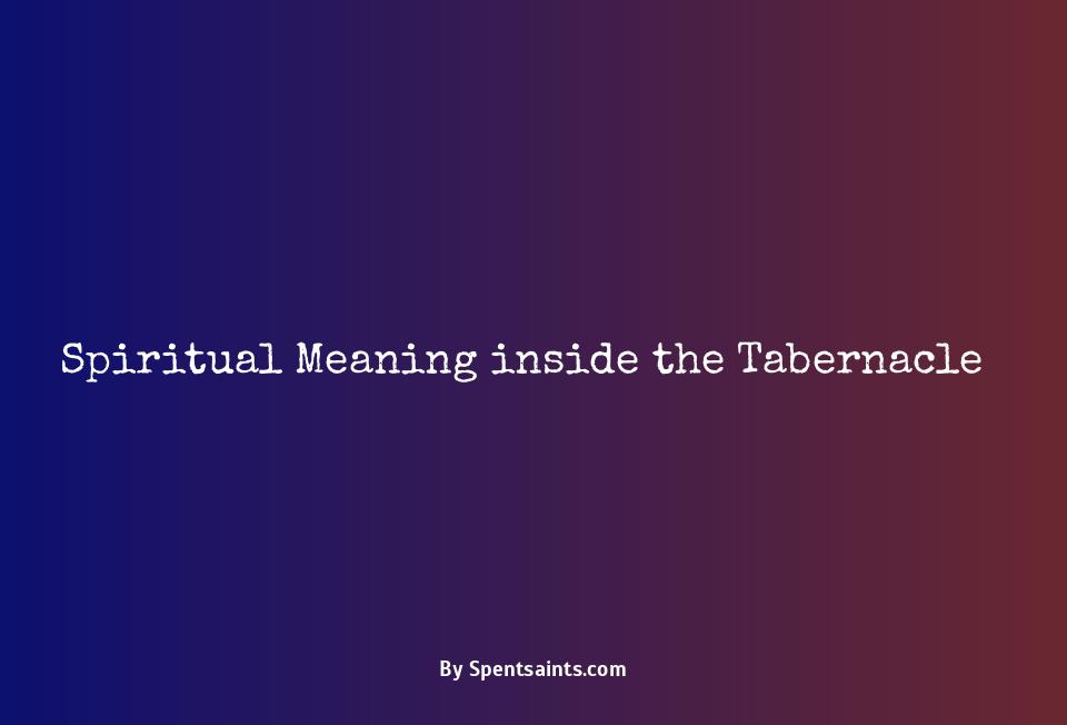 spiritual meaning of the tabernacle