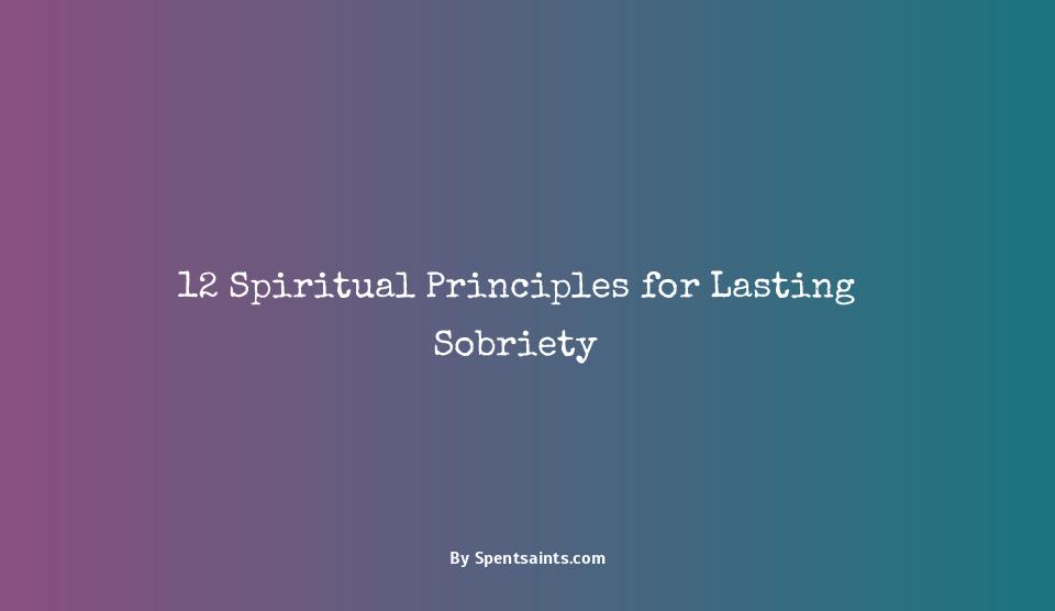 spiritual principles of alcoholics anonymous