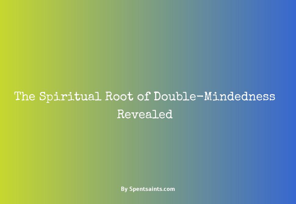 spiritual root of double-mindedness