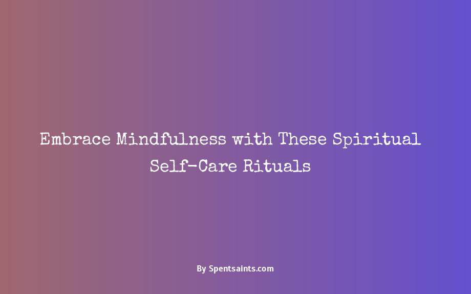 spiritual self care ideas