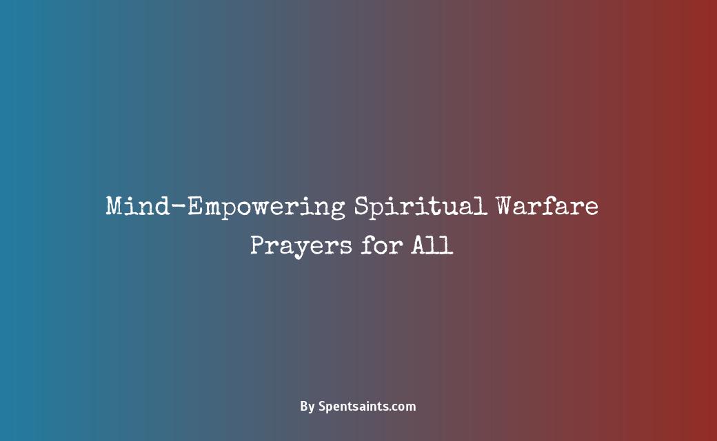 spiritual warfare prayers for the mind