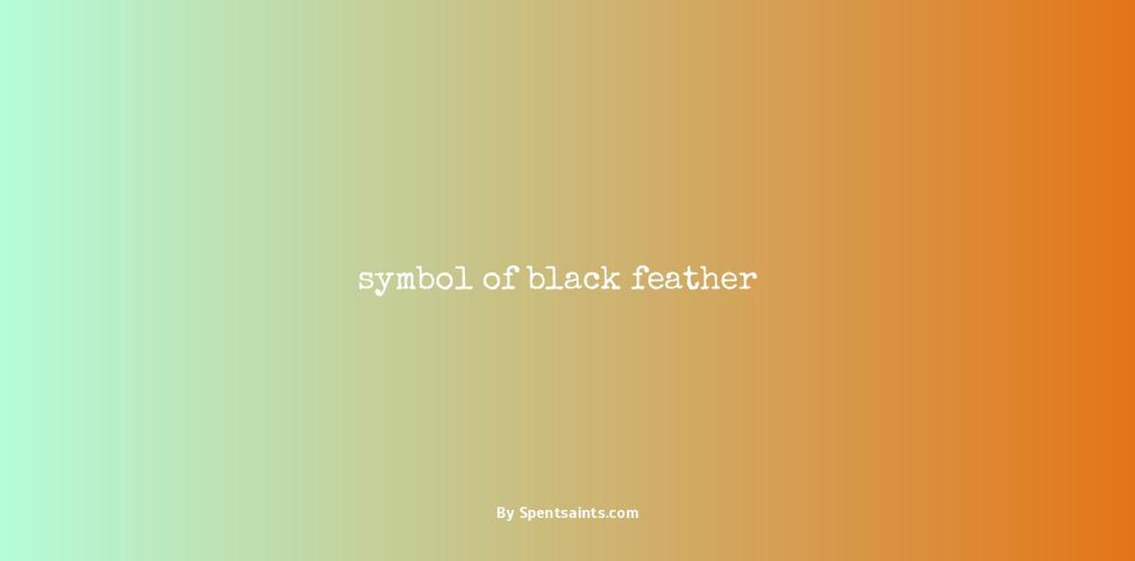 symbol of black feather