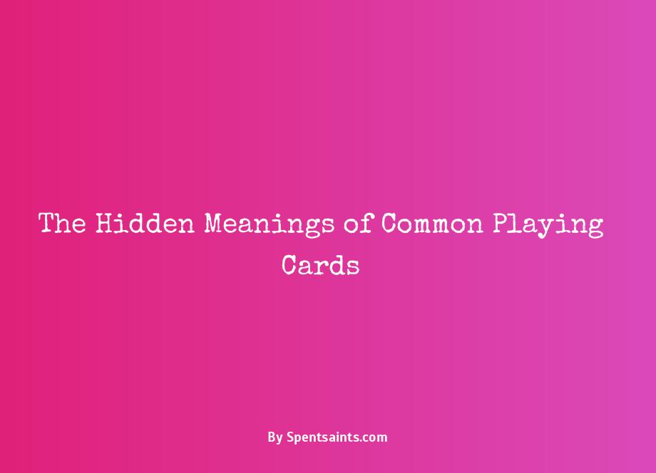 symbolic meaning of playing cards