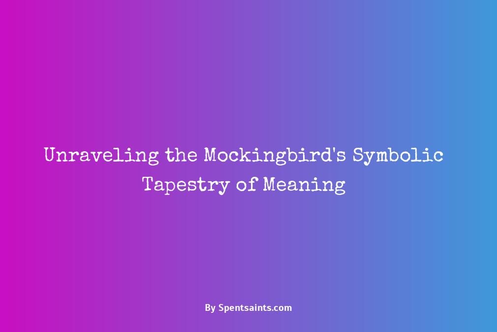 symbolism of a mockingbird