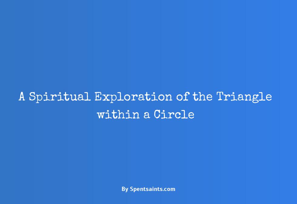 triangle with circle inside spiritual