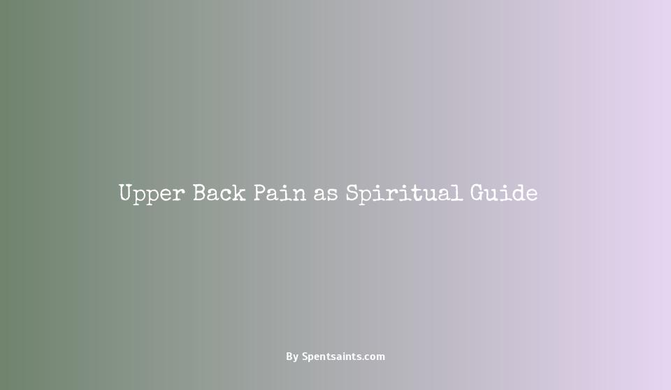 upper back pain spiritual meaning