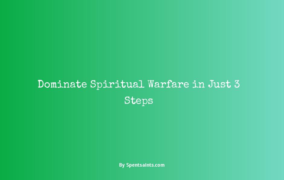 what are the three levels of spiritual warfare