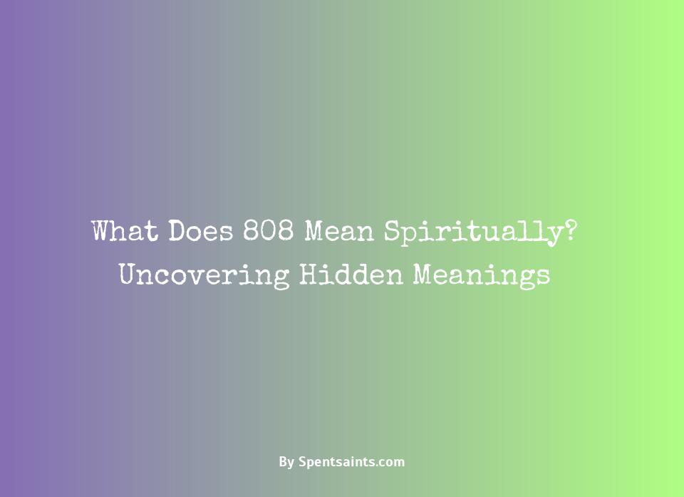 what does 808 mean spiritually