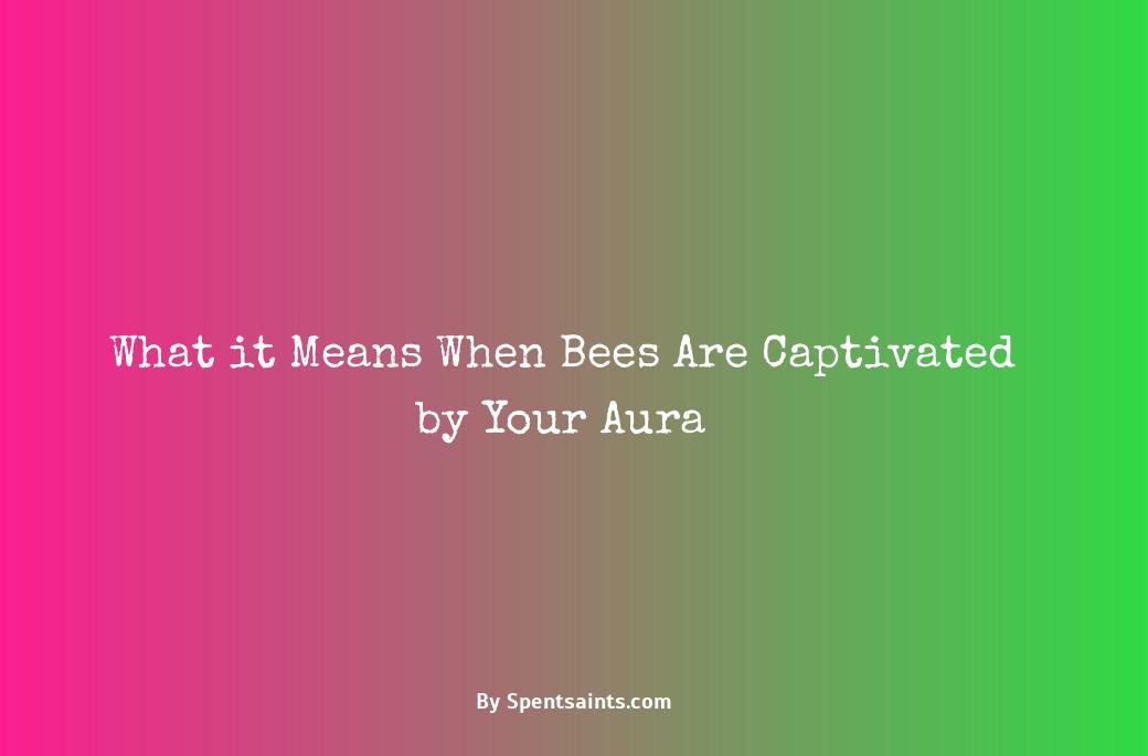 what does it mean when bees are attracted to you