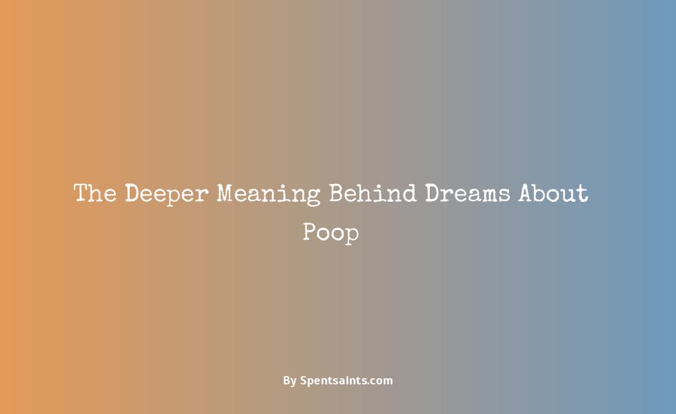 what does it mean to dream about poop