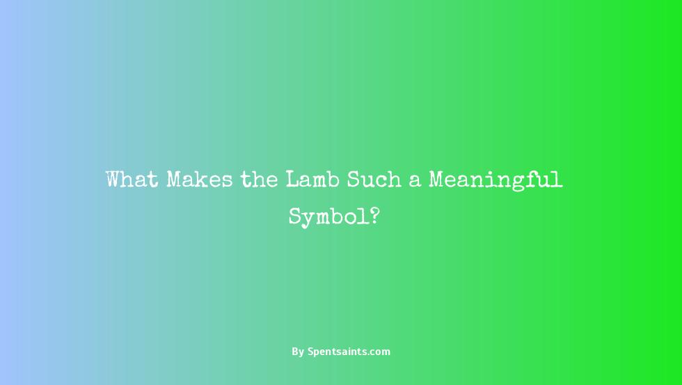 what does lamb symbolize