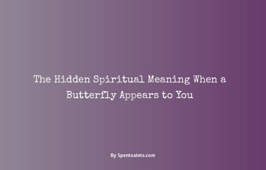 what does a butterfly signify spiritually