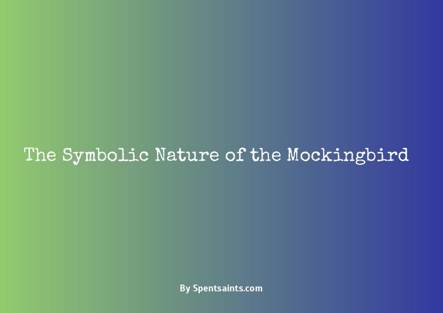 what does a mockingbird symbolize