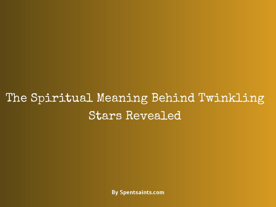 what does a twinkling star mean spiritually
