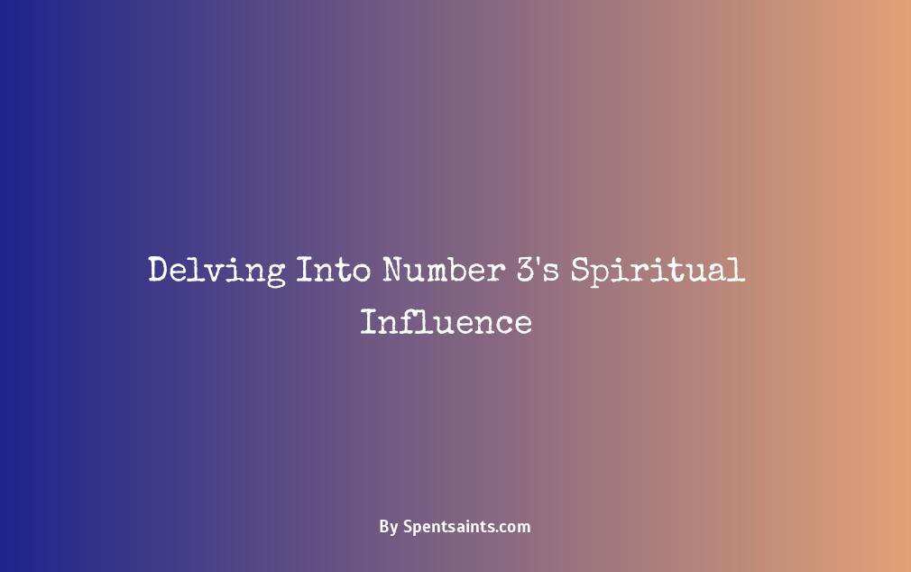 what does the number 3 mean spiritually