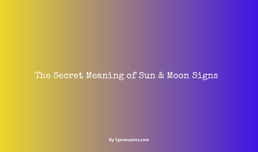 what does the sun and moon symbolize
