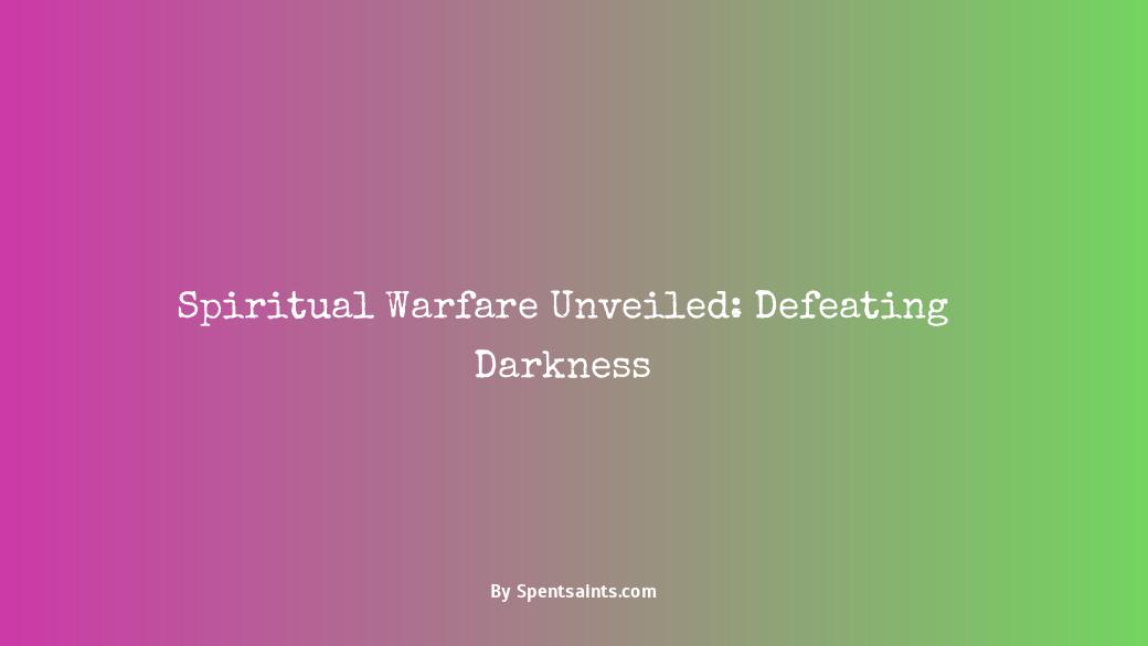 what is spiritual warfare