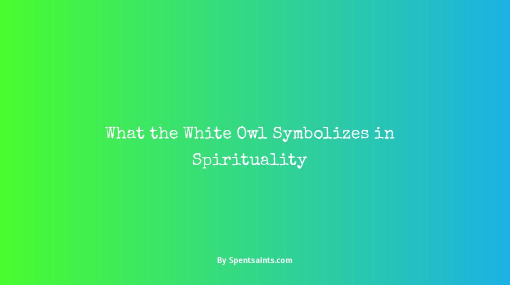 white owl spiritual meaning